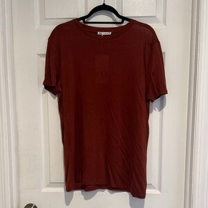 Zara Women's Short Sleeve Tee in Deep Rust